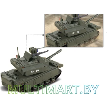 Конструктор Sluban M38-B6500 Головной танк (312 деталей) картинка 5